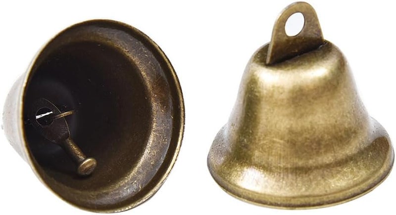 Bodosac 24PCS Bronze Jingle Bells Vintage Brass for Wedding Doors Dog Collar Jewelry Sewing Christmas Bell 1.7 X 1.5 Inches - Image 5